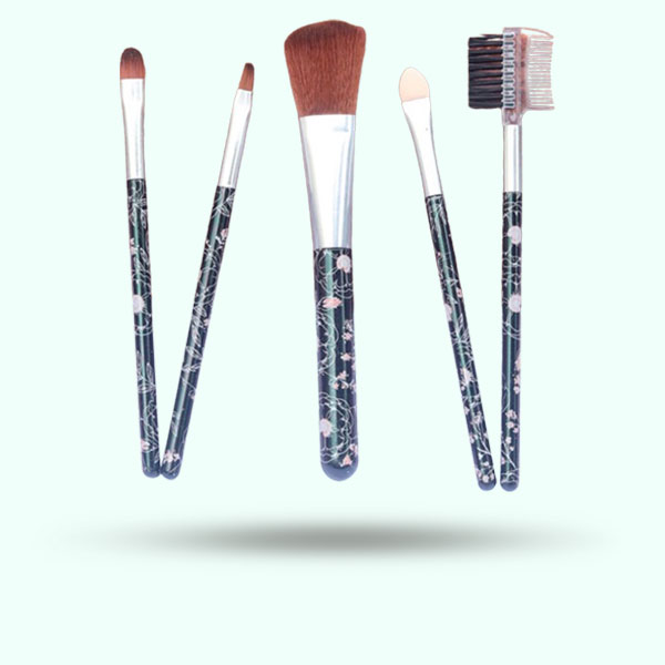 5Pcs/Set Mini Makeup Foundation Brushes- Eye Shadow Brush- Lipstick Brush- Makeup Product Brushes