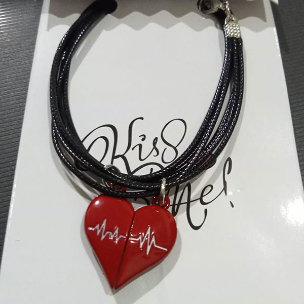 Beautiful Couple Heart Magnetic Paired Bracelets- Adjustable Heartbeat Bracelets Gift For Girlfriend