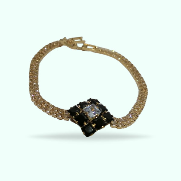 Black Stunning Crystal Stone Bracelets- Sparkling Bracelets for Girls