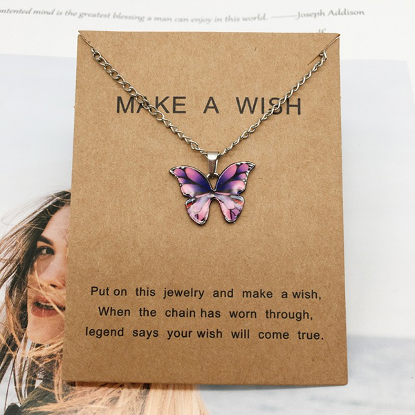New Trendy Butterfly Shape Choker Pendant Necklace For Girls - Women's Fashion Jewelry