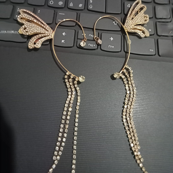 New Trendy No Piercing Butterfly Wing Shape Pair Earrings For Girls -  Beautiful Fashion Earrings
