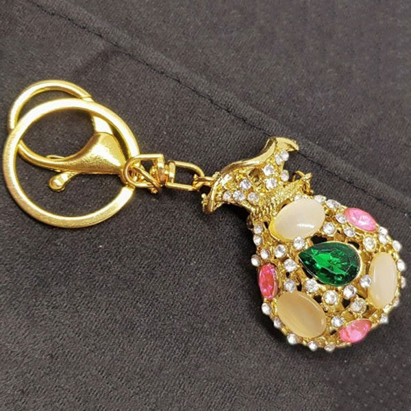 Cute Personalized Sterling Engraved Keychain for Bags and Keys