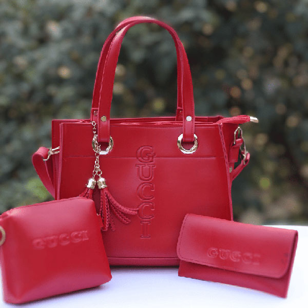 New Trendy 3-in-1 Multi Functional Beautiful Shoulder Handbags For Girls & Women 