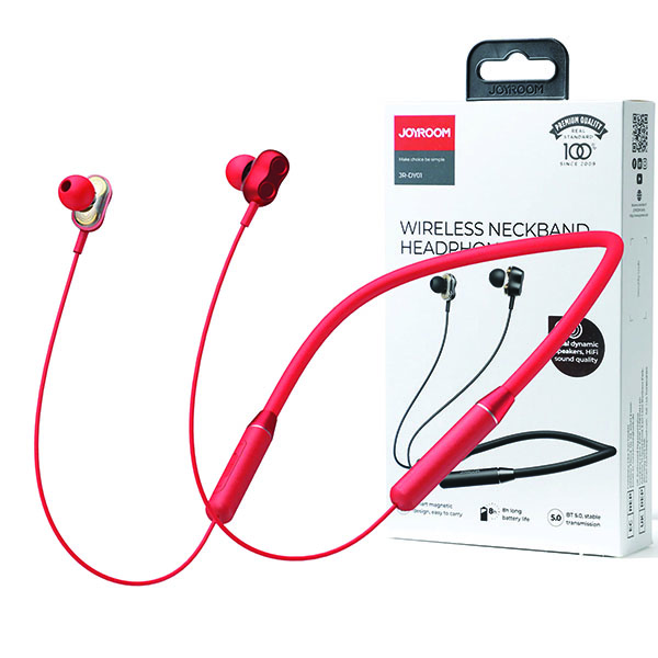 Joyroom Jr-DY01 Wireless Magnetic Neckband Headphone Red