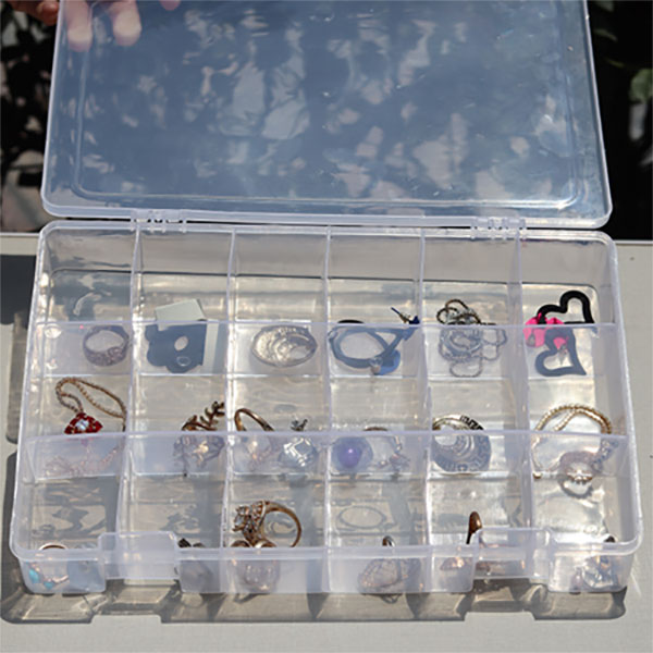 Mini Jewelry Organizer with Divided Compartments- Easy Jewelry Storage Boxes for Girls