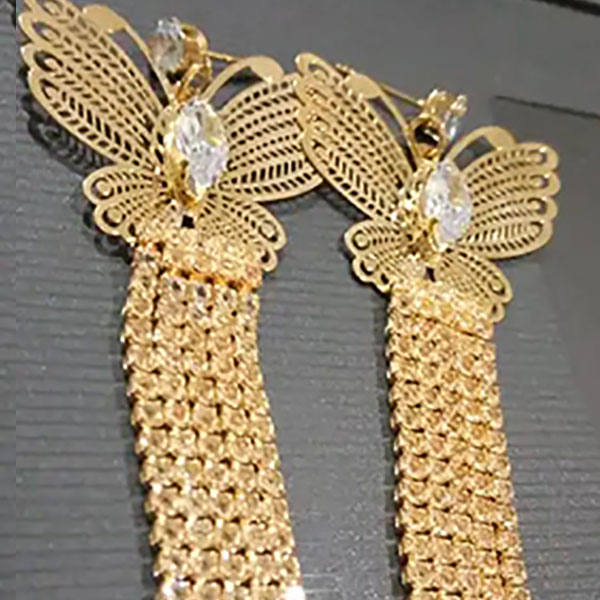 New Style Butterfly Wing Shape Pair Earrings For Women & Girls