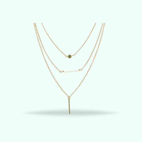 new-3-layer-beautiful-golden-pendant-necklace-chain-necklace-jewelry-gift