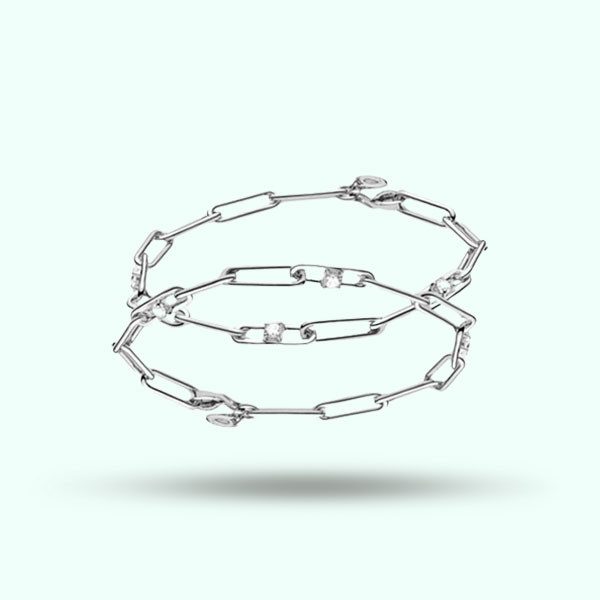 Stainless Steel Heart-Shaped Magnet Attraction Bracelets- Couple Cuba Chain Bracelets for Men, Women 